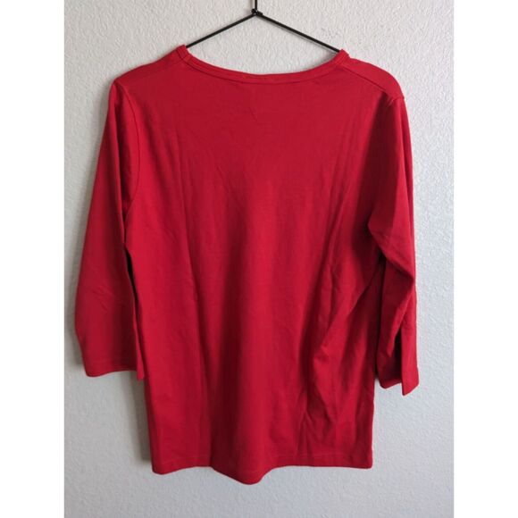 Utah Utes Womens Sz M 3/4 Sleeve Blouse Bedazzled Rhinestones by Nitro NEW - Picture 4 of 4